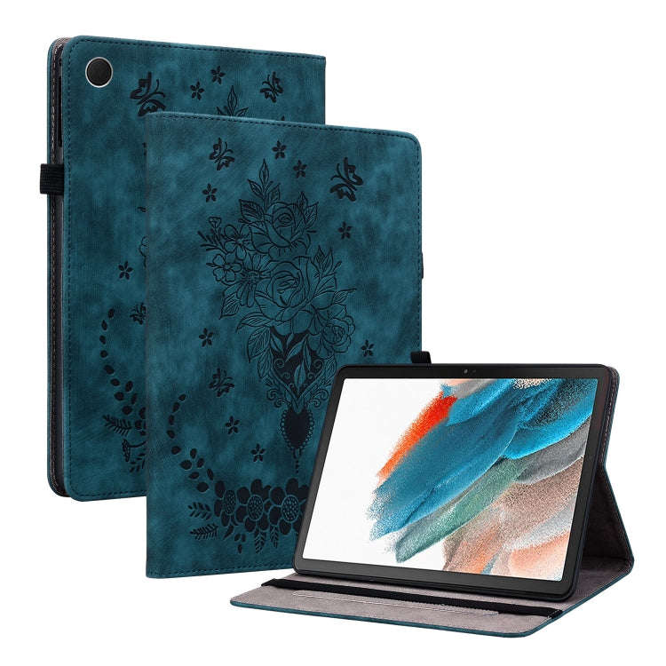 Butterfly Rose Embossed Leather Tablet Case, For Galaxy Tab S12+, For Samsung Galaxy Tab S11, For...