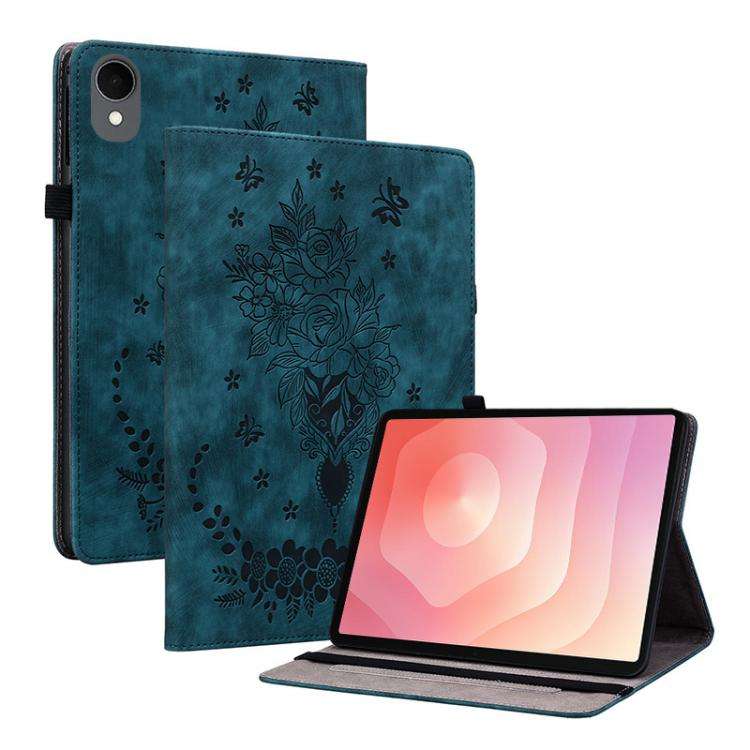 Butterfly Rose Embossed Leather Tablet Case, For Galaxy Tab S12+, For Samsung Galaxy Tab S11, For...