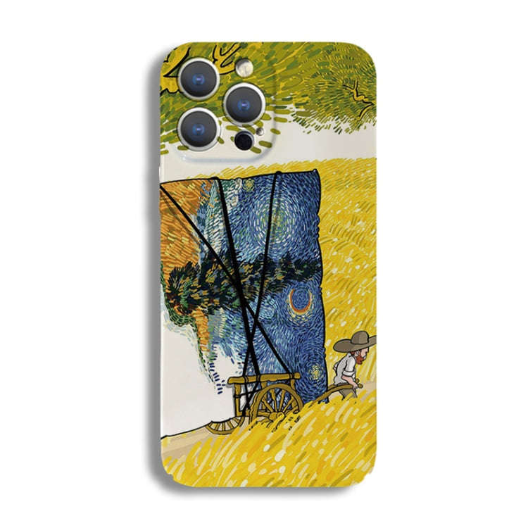 Precise Hole Oil Painting Pattern PC Phone Case, For iPhone 12 Pro, For iPhone 12 mini, For iPhon...
