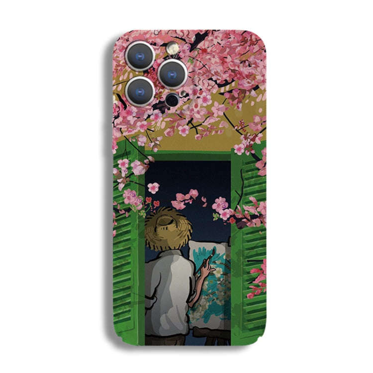 Precise Hole Oil Painting Pattern PC Phone Case, For iPhone 12 Pro, For iPhone 12 mini, For iPhon...