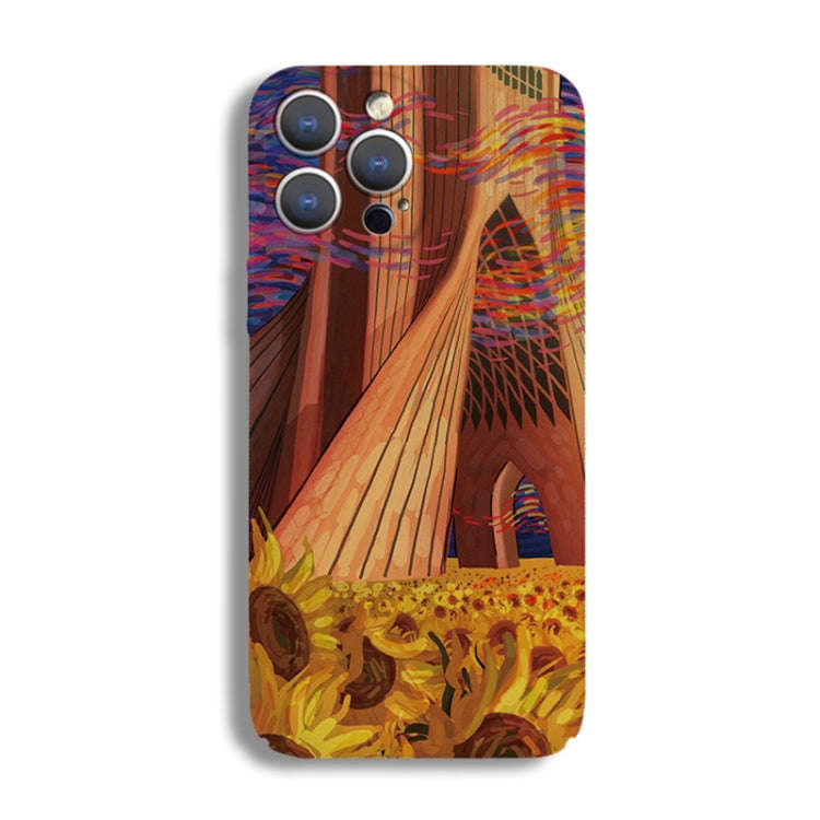 Precise Hole Oil Painting Pattern PC Phone Case, For iPhone 12 Pro, For iPhone 12 mini, For iPhon...