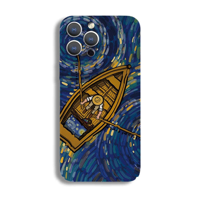 Precise Hole Oil Painting Pattern PC Phone Case, For iPhone 12 Pro, For iPhone 12 mini, For iPhon...