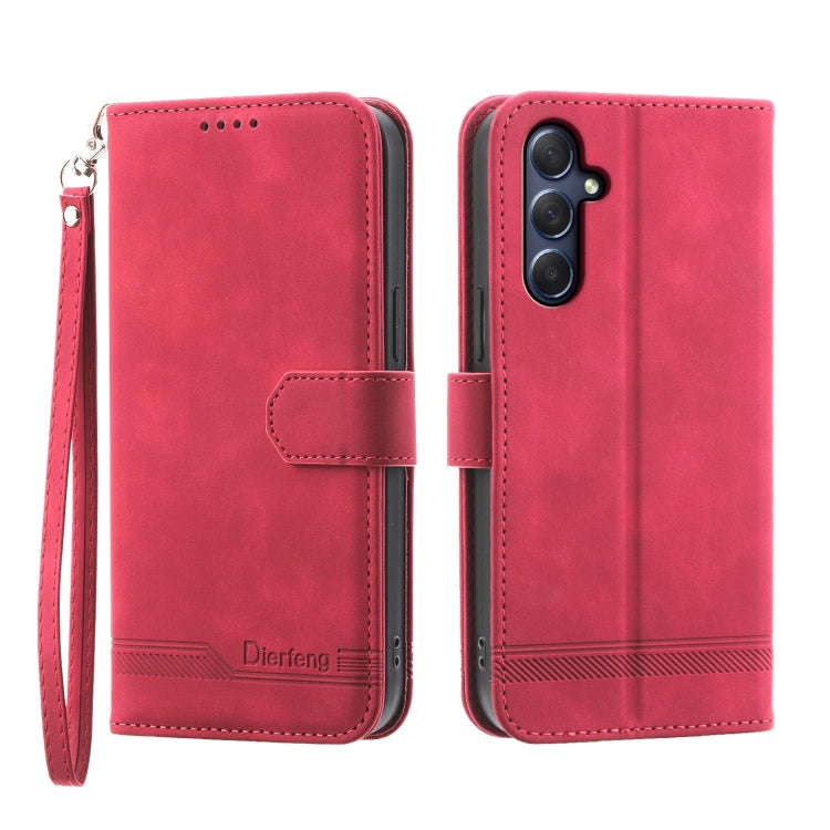 Dierfeng Dream Line TPU + PU Leather Phone Case, For Samsung Galaxy A15, For Samsung Galaxy A05, ...