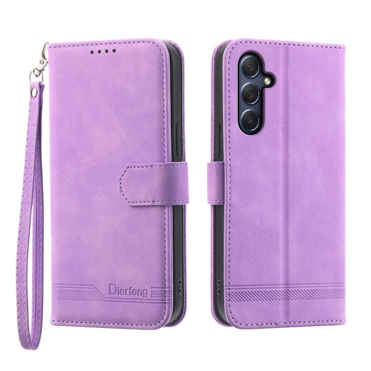 Dierfeng Dream Line TPU + PU Leather Phone Case, For Samsung Galaxy A15, For Samsung Galaxy A05, ...