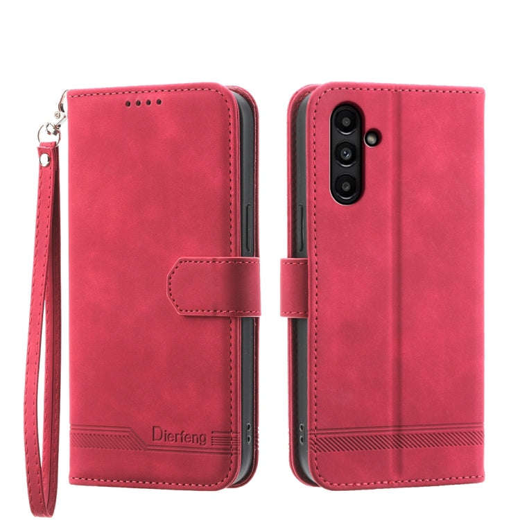 Dierfeng Dream Line TPU + PU Leather Phone Case, For Samsung Galaxy A15, For Samsung Galaxy A05, ...