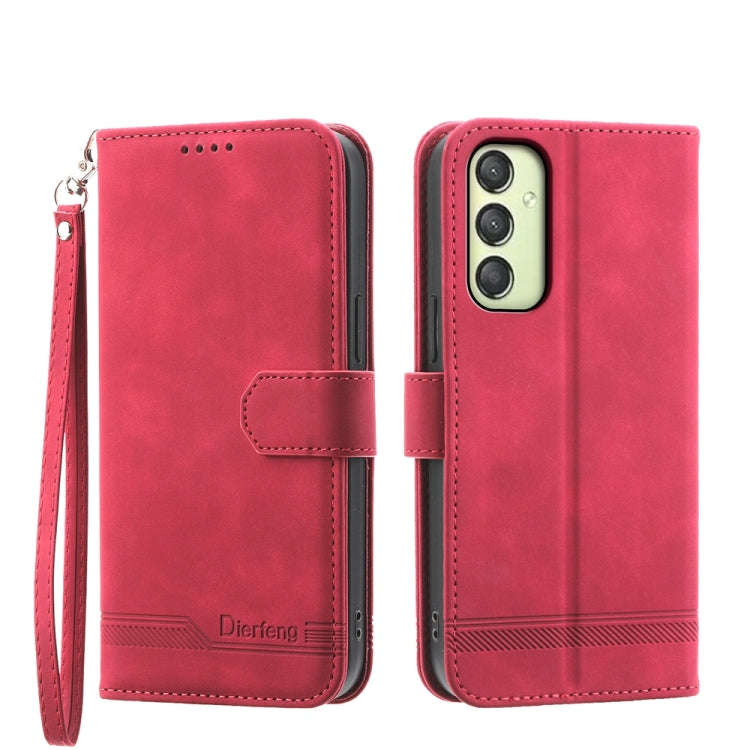 Dierfeng Dream Line TPU + PU Leather Phone Case, For Samsung Galaxy A15, For Samsung Galaxy A05, ...