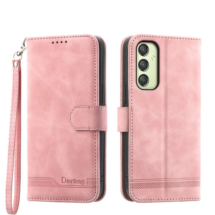 Dierfeng Dream Line TPU + PU Leather Phone Case, For Samsung Galaxy A15, For Samsung Galaxy A05, ...