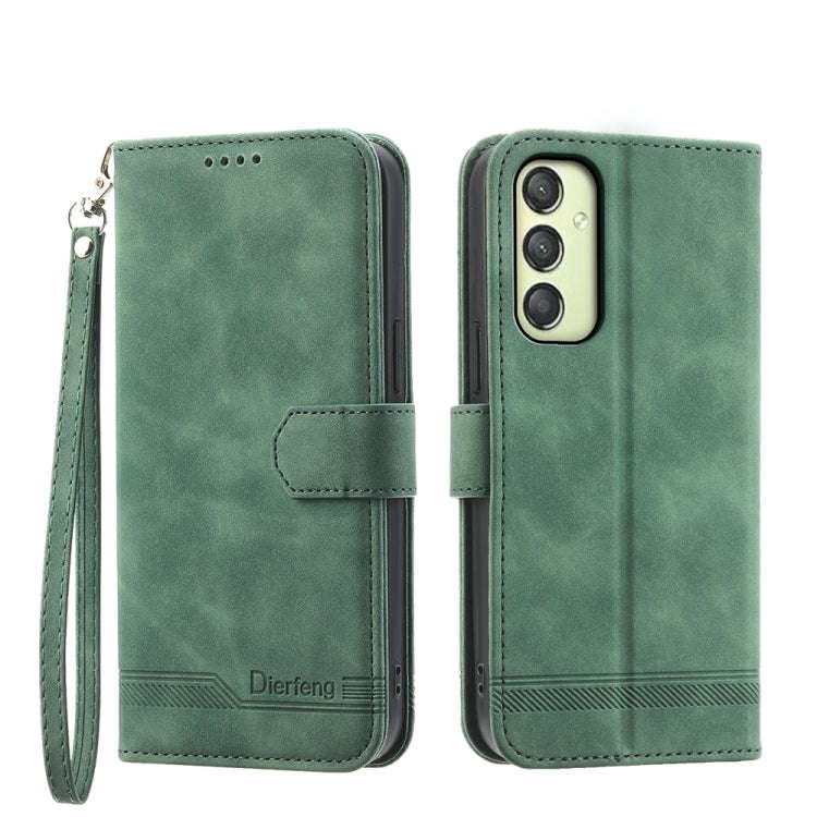 Dierfeng Dream Line TPU + PU Leather Phone Case, For Samsung Galaxy A15, For Samsung Galaxy A05, ...