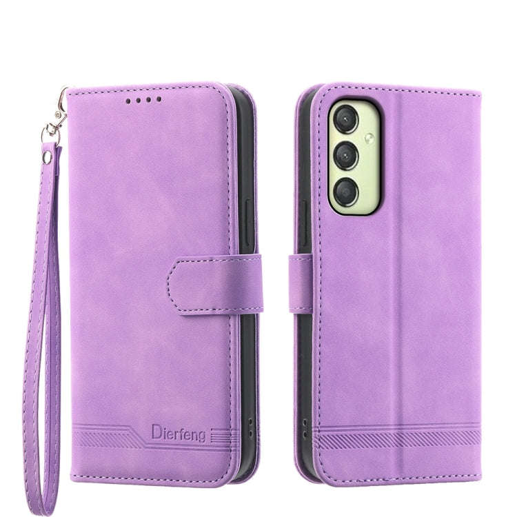 Dierfeng Dream Line TPU + PU Leather Phone Case, For Samsung Galaxy A15, For Samsung Galaxy A05, ...