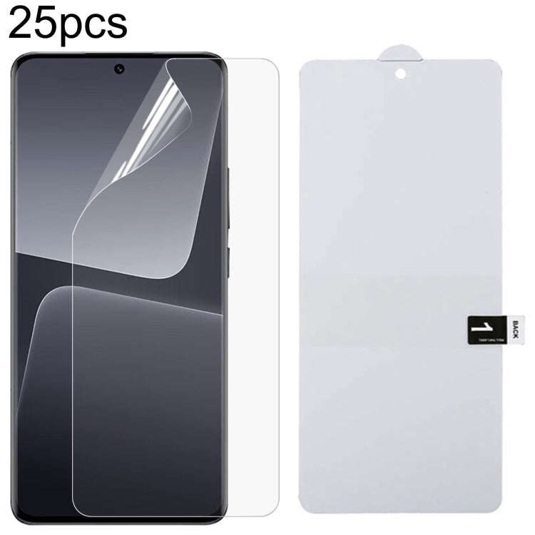 25pcs Full Screen Protector Explosion-proof Hydrogel Film, For Xiaomi 13T Pro, For Xiaomi Redmi 1...
