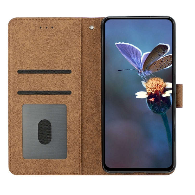 Seven Butterflies Embossed Leather Phone Case, For Xiaomi Redmi Note 9 5G / Note 9T, For Xiaomi M...