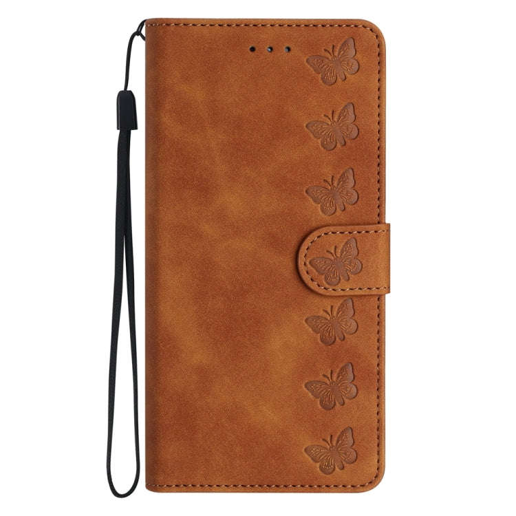 Seven Butterflies Embossed Leather Phone Case, For Samsung Galaxy A13 5G, For Samsung Galaxy A14 ...