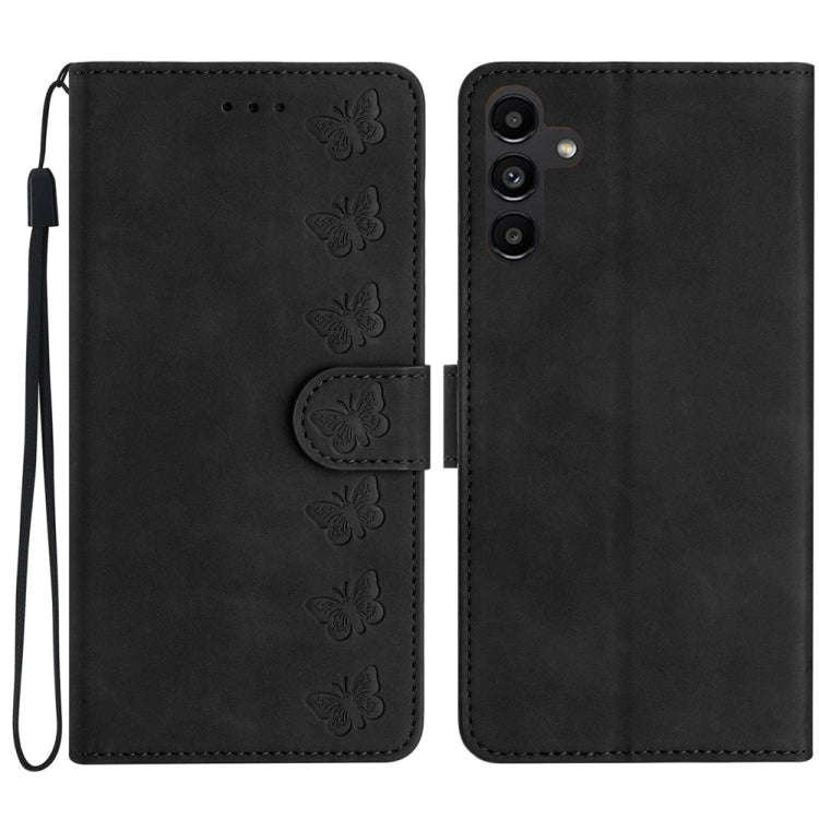 Seven Butterflies Embossed Leather Phone Case, For Samsung Galaxy A13 5G, For Samsung Galaxy A14 ...