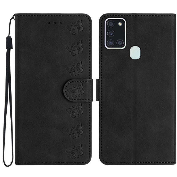 Seven Butterflies Embossed Leather Phone Case, For Samsung Galaxy A13 5G, For Samsung Galaxy A14 ...