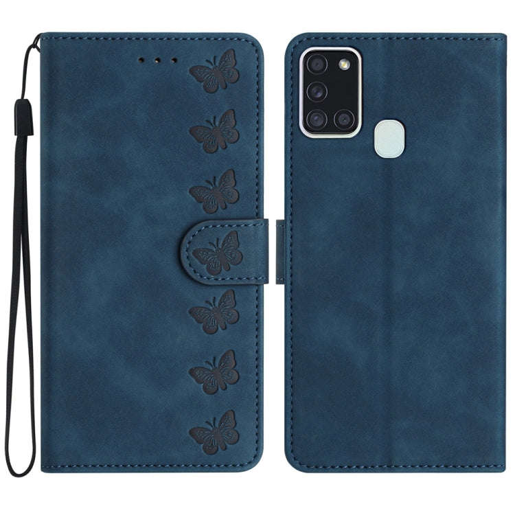 Seven Butterflies Embossed Leather Phone Case, For Samsung Galaxy A13 5G, For Samsung Galaxy A14 ...