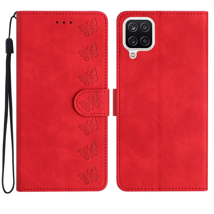 Seven Butterflies Embossed Leather Phone Case, For Samsung Galaxy A13 5G, For Samsung Galaxy A14 ...