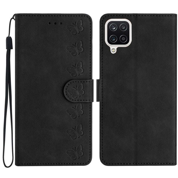 Seven Butterflies Embossed Leather Phone Case, For Samsung Galaxy A13 5G, For Samsung Galaxy A14 ...