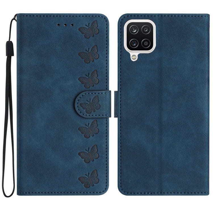 Seven Butterflies Embossed Leather Phone Case, For Samsung Galaxy A13 5G, For Samsung Galaxy A14 ...