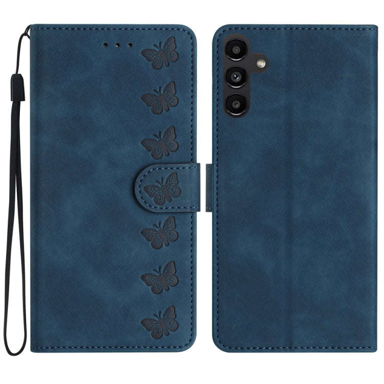 Seven Butterflies Embossed Leather Phone Case, For Samsung Galaxy A22 5G, For Samsung Galaxy A23 ...