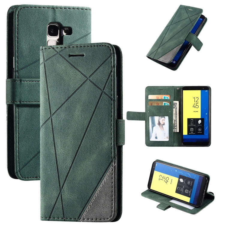 Skin Feel Splicing Horizontal Flip Leather Case with Holder & Card Slots & Wallet & Photo Frame, ...