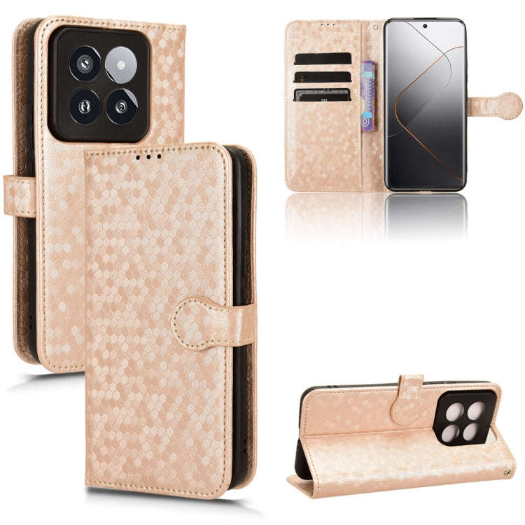 Honeycomb Dot Texture Leather Phone Case, For Xiaomi Redmi 13C / Poco C65, For Xiaomi 14 Pro, For...