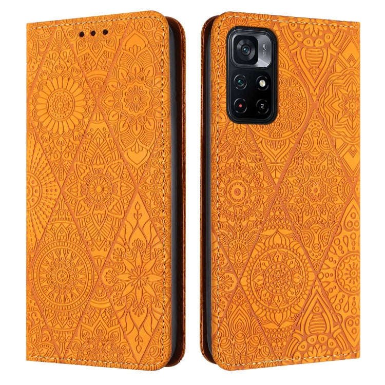 Ethnic Embossed Adsorption Leather Phone Case, For Xiaomi Poco M4 Pro 5G, For Xiaomi Poco X3 NFC,...