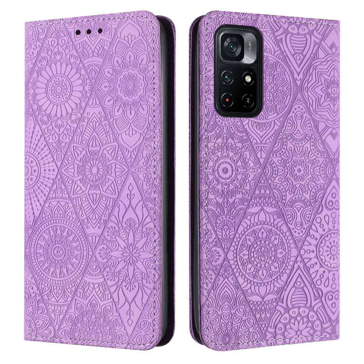 Ethnic Embossed Adsorption Leather Phone Case, For Xiaomi Poco M4 Pro 5G, For Xiaomi Poco X3 NFC,...