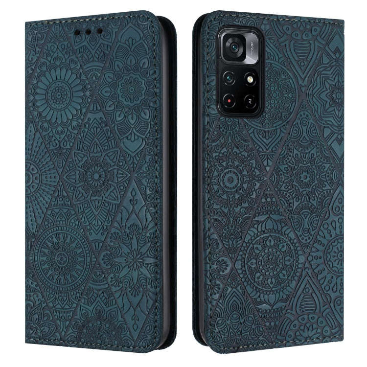 Ethnic Embossed Adsorption Leather Phone Case, For Xiaomi Poco M4 Pro 5G, For Xiaomi Poco X3 NFC,...