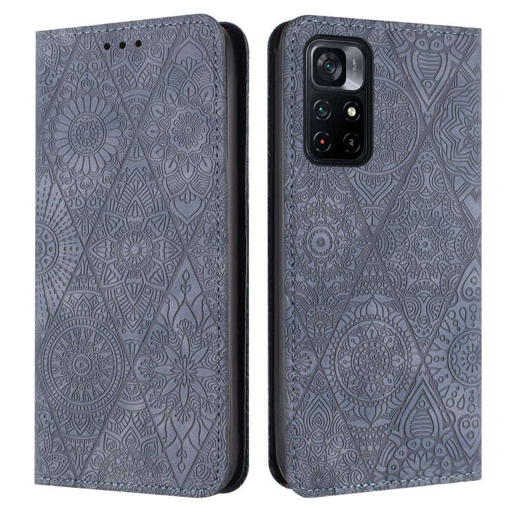 Ethnic Embossed Adsorption Leather Phone Case, For Xiaomi Poco M4 Pro 5G, For Xiaomi Poco X3 NFC,...