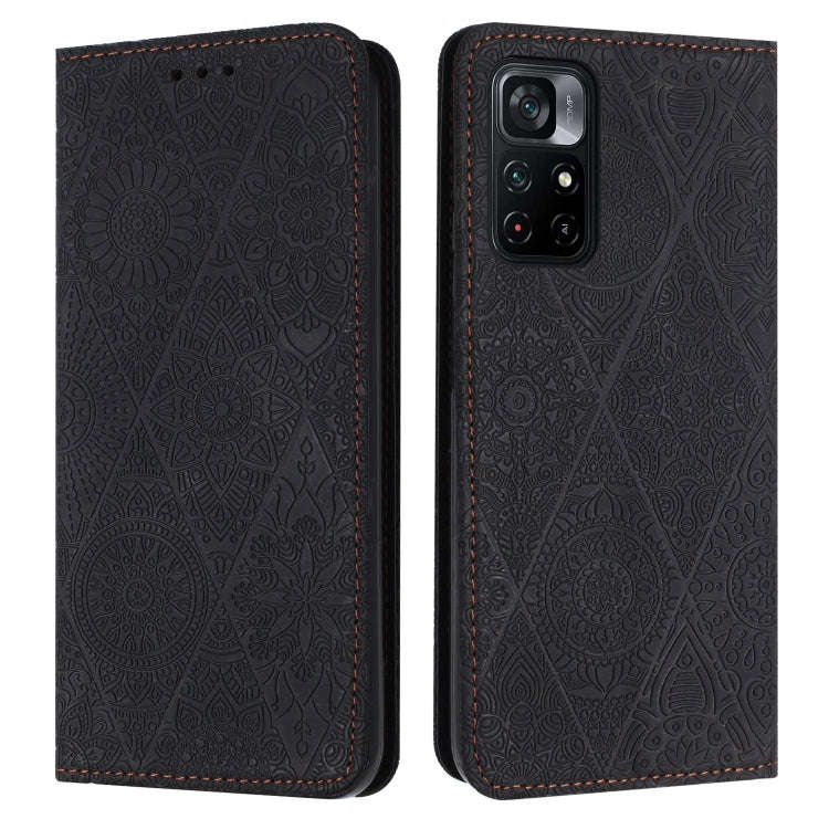 Ethnic Embossed Adsorption Leather Phone Case, For Xiaomi Poco M4 Pro 5G, For Xiaomi Poco X3 NFC,...