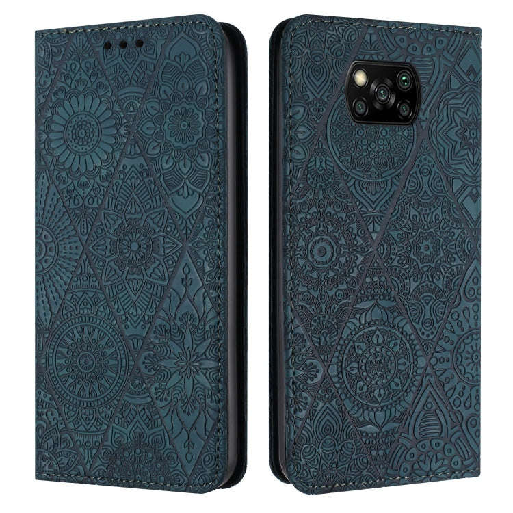 Ethnic Embossed Adsorption Leather Phone Case, For Xiaomi Poco M4 Pro 5G, For Xiaomi Poco X3 NFC,...