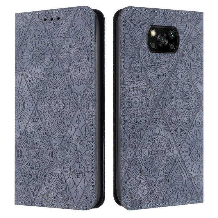Ethnic Embossed Adsorption Leather Phone Case, For Xiaomi Poco M4 Pro 5G, For Xiaomi Poco X3 NFC,...