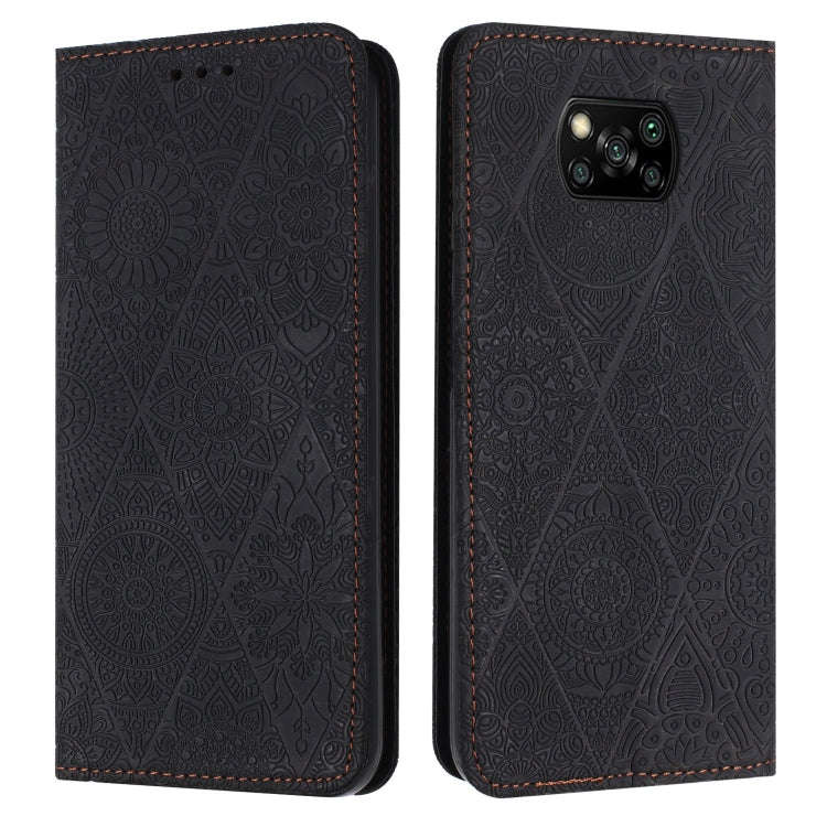 Ethnic Embossed Adsorption Leather Phone Case, For Xiaomi Poco M4 Pro 5G, For Xiaomi Poco X3 NFC,...