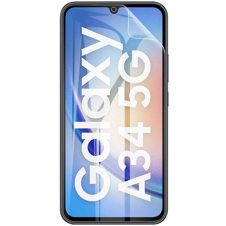 2pcs imak Curved Full Screen Hydrogel Film Protector, For Samsung Galaxy A34 5G, For Samsung Gala...