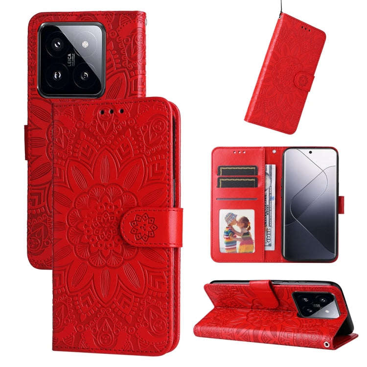 Embossed Sunflower Leather Phone Case, For Xiaomi Redmi A3, For Xiaomi Redmi Note13 Pro 4G Global...