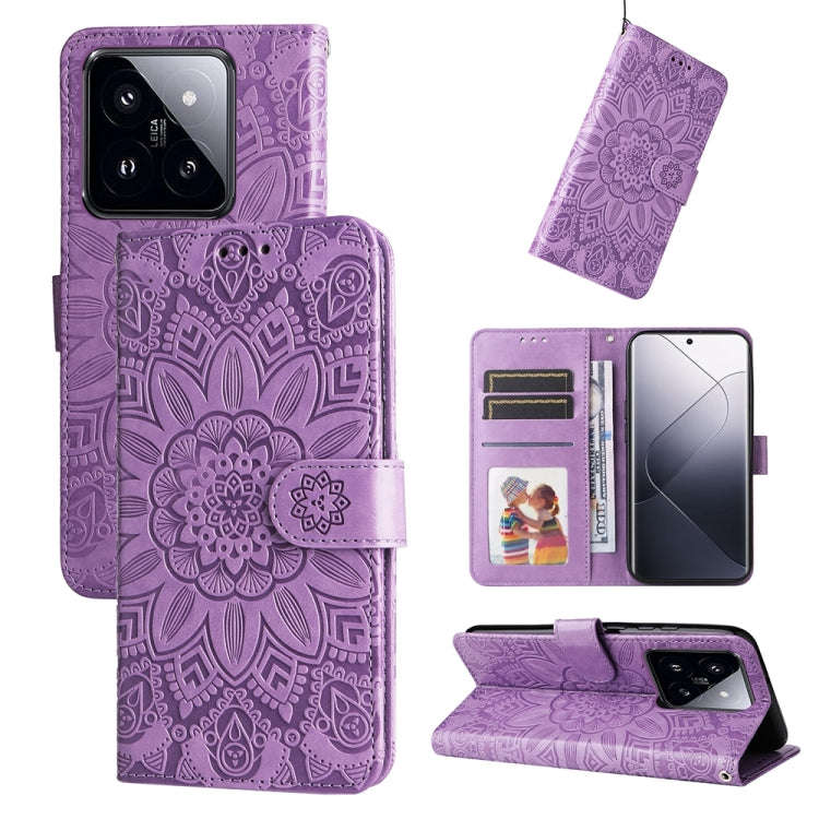 Embossed Sunflower Leather Phone Case, For Xiaomi Redmi A3, For Xiaomi Redmi Note13 Pro 4G Global...