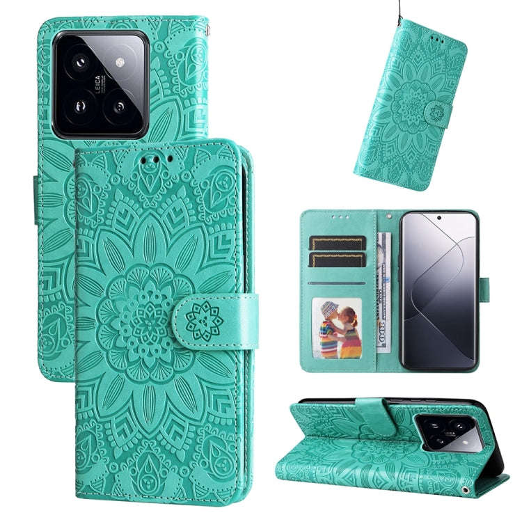 Embossed Sunflower Leather Phone Case, For Xiaomi Redmi A3, For Xiaomi Redmi Note13 Pro 4G Global...