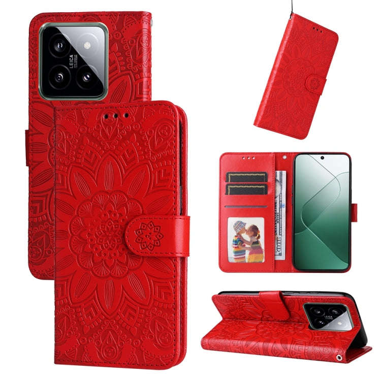 Embossed Sunflower Leather Phone Case, For Xiaomi Redmi A3, For Xiaomi Redmi Note13 Pro 4G Global...