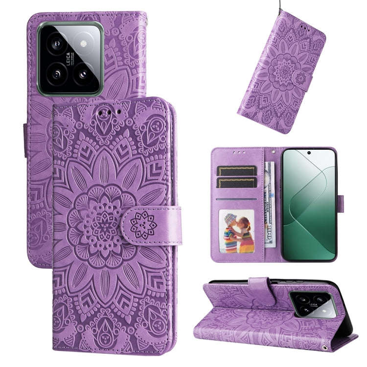 Embossed Sunflower Leather Phone Case, For Xiaomi Redmi A3, For Xiaomi Redmi Note13 Pro 4G Global...