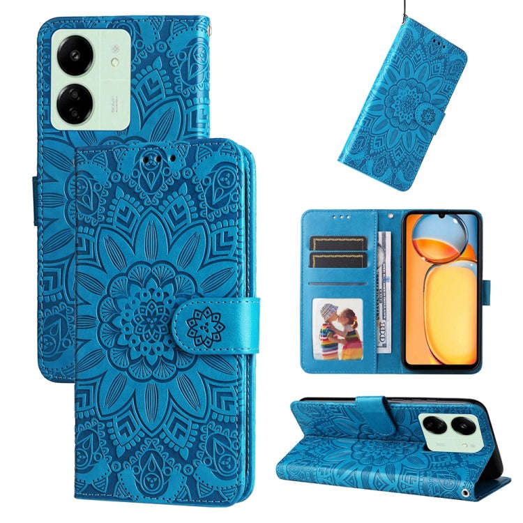 Embossed Sunflower Leather Phone Case, For Xiaomi Redmi A3, For Xiaomi Redmi Note13 Pro 4G Global...