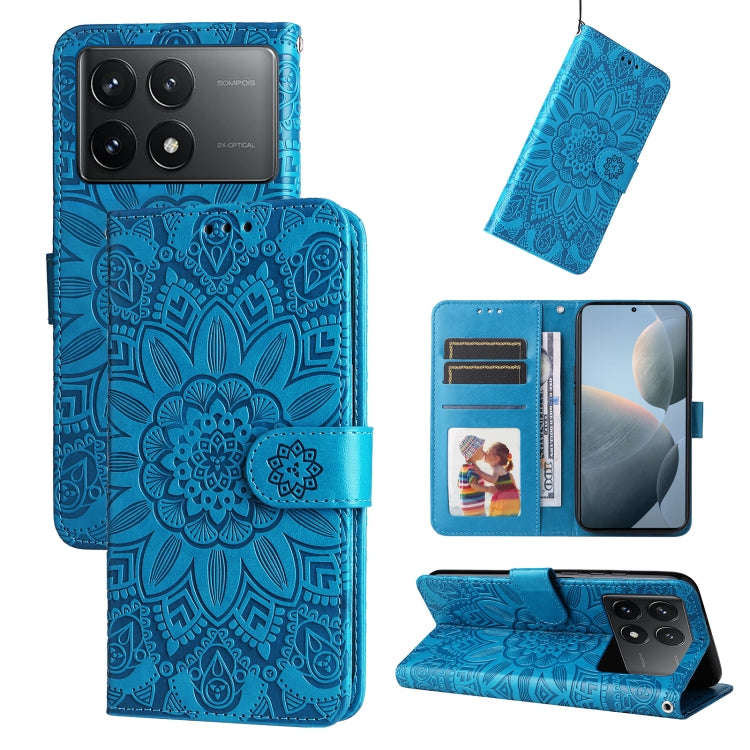Embossed Sunflower Leather Phone Case, For Xiaomi Redmi A3, For Xiaomi Redmi Note13 Pro 4G Global...