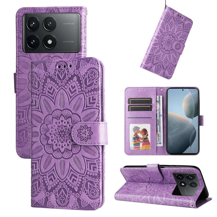 Embossed Sunflower Leather Phone Case, For Xiaomi Redmi A3, For Xiaomi Redmi Note13 Pro 4G Global...