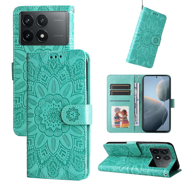 Embossed Sunflower Leather Phone Case, For Xiaomi Redmi A3, For Xiaomi Redmi Note13 Pro 4G Global...