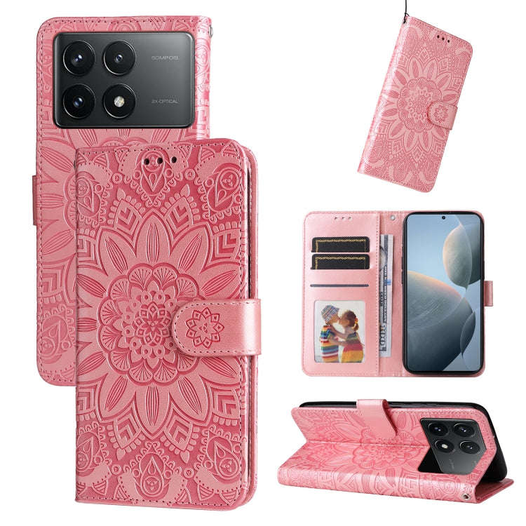 Embossed Sunflower Leather Phone Case, For Xiaomi Redmi A3, For Xiaomi Redmi Note13 Pro 4G Global...
