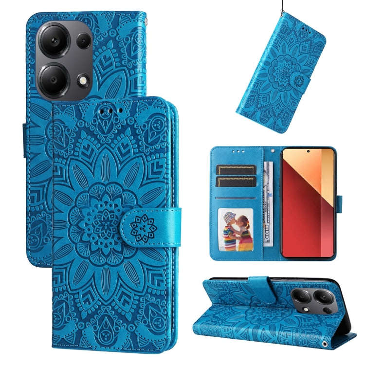 Embossed Sunflower Leather Phone Case, For Xiaomi Redmi A3, For Xiaomi Redmi Note13 Pro 4G Global...