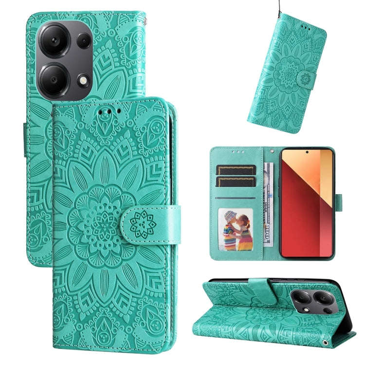 Embossed Sunflower Leather Phone Case, For Xiaomi Redmi A3, For Xiaomi Redmi Note13 Pro 4G Global...