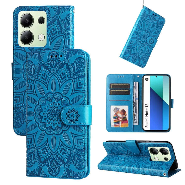 Embossed Sunflower Leather Phone Case, For Xiaomi Redmi A3, For Xiaomi Redmi Note13 Pro 4G Global...