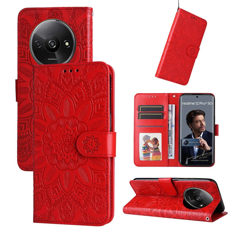 Embossed Sunflower Leather Phone Case, For Xiaomi Redmi A3, For Xiaomi Redmi Note13 Pro 4G Global...