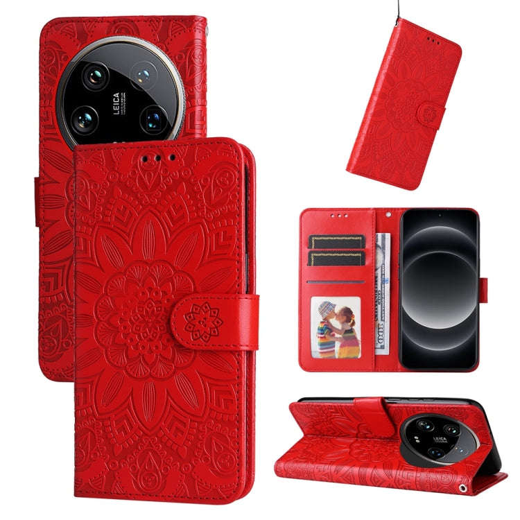 Embossed Sunflower Leather Phone Case, For Xiaomi Redmi A3, For Xiaomi Redmi Note13 Pro 4G Global...