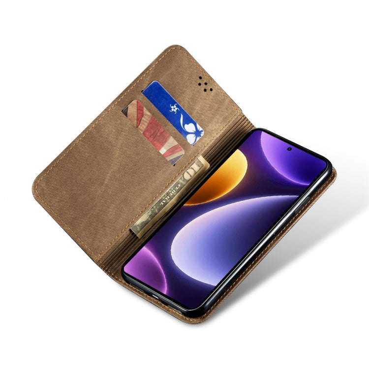 Denim Texture Casual Style Flip Leather Phone Case, For Xiaomi Redmi Note 12 Turbo / Poco F5